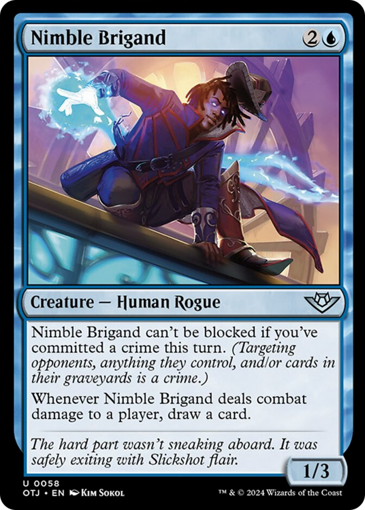 Nimble Brigand [Outlaws of Thunder Junction] [Foil]