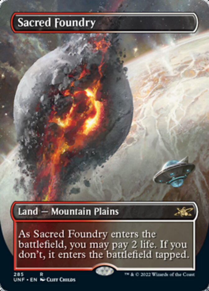 Sacred Foundry (Borderless) [Unfinity] [Foil]