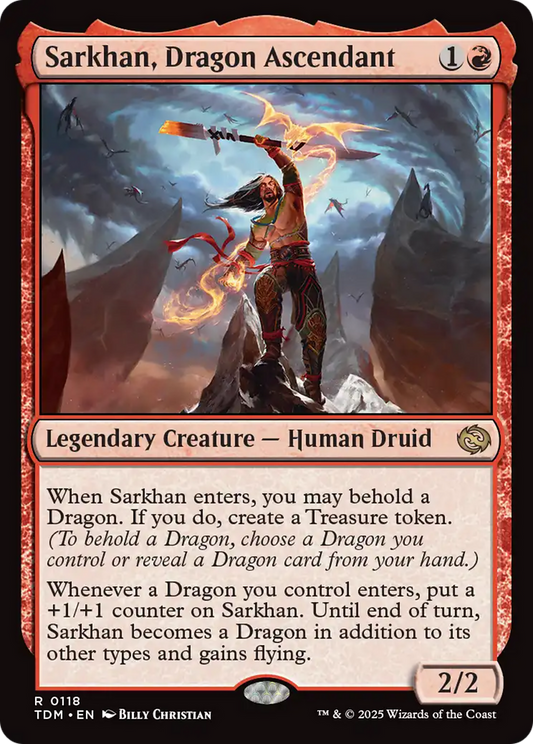 Sarkhan, Dragon Ascendant (118) [Tarkir: Dragonstorm] [Foil]