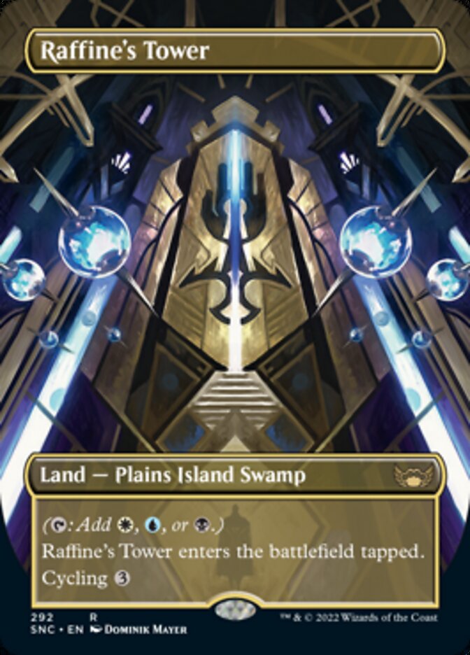 Raffine's Tower (Borderless Alternate Art) [Streets of New Capenna] [Foil]