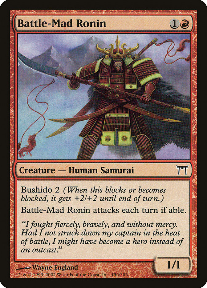 Battle-Mad Ronin [Champions of Kamigawa] [Foil]