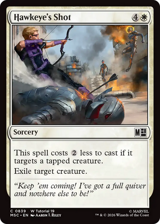 Hawkeye's Shot (0839) [Marvel Super Heroes Commander]