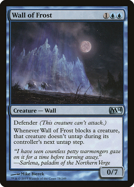 Wall of Frost [Core Set 2014] [Foil]