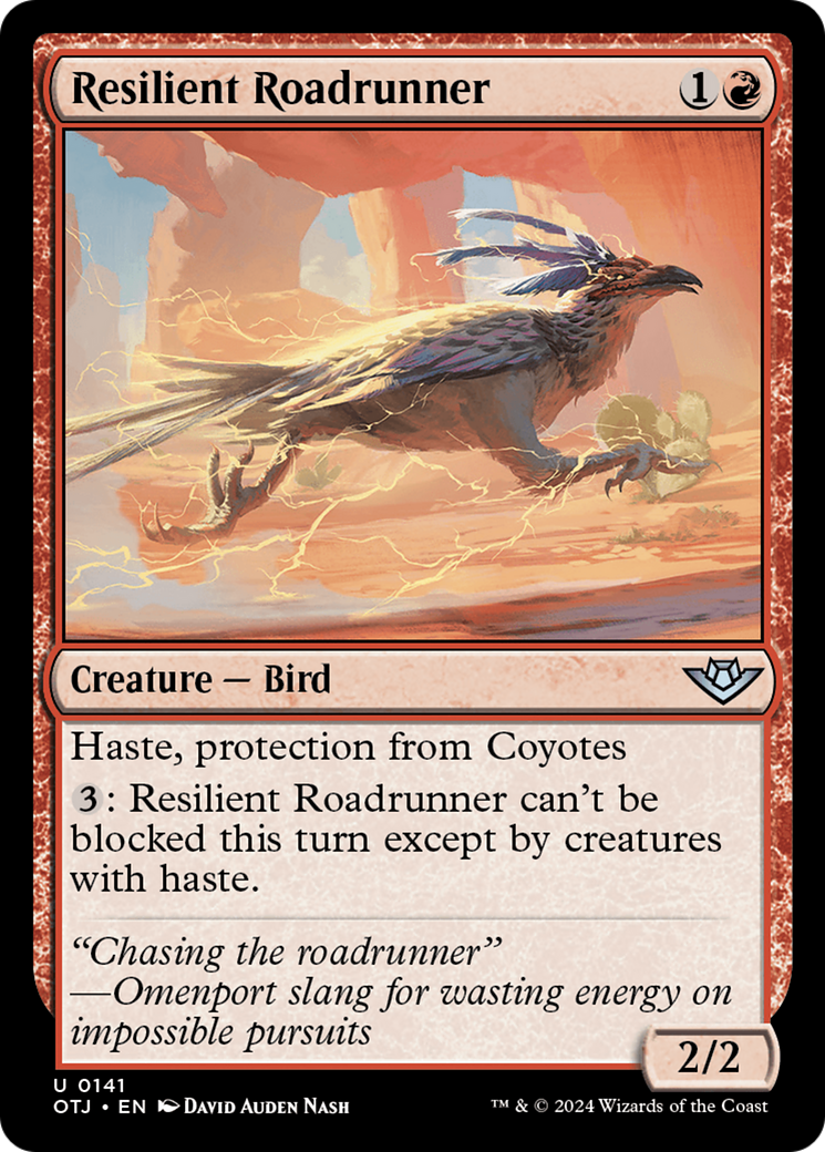 Resilient Roadrunner [Outlaws of Thunder Junction] [Foil]