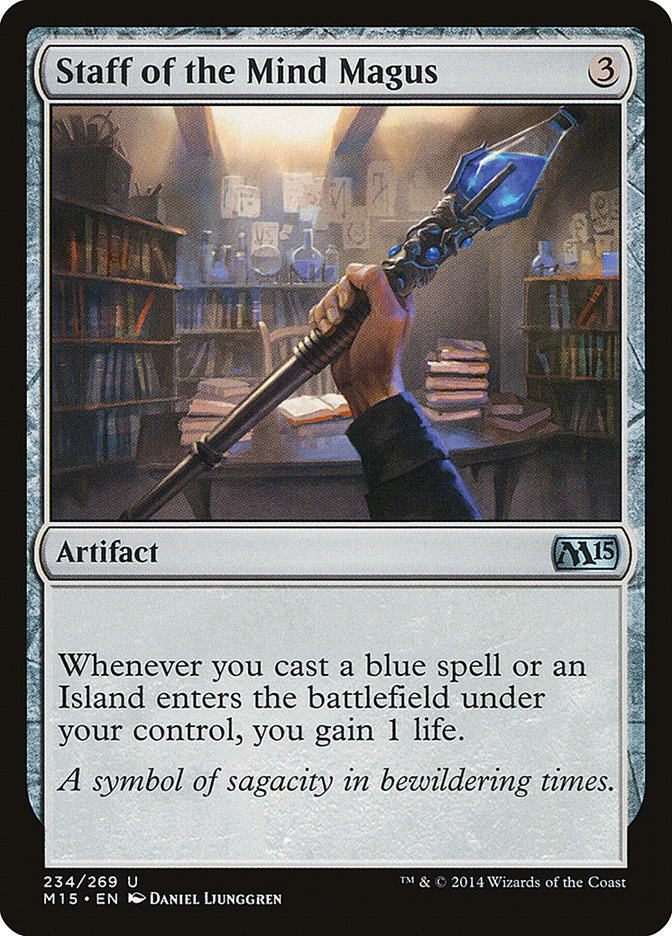 Staff of the Mind Magus [Core Set 2015] [Foil]