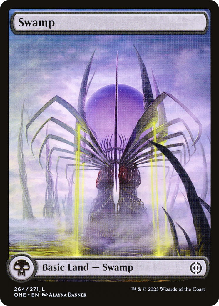Swamp (264) (Full-Art) [Phyrexia: All Will Be One] [Foil]