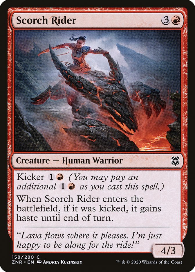 Scorch Rider [Zendikar Rising] [Foil]
