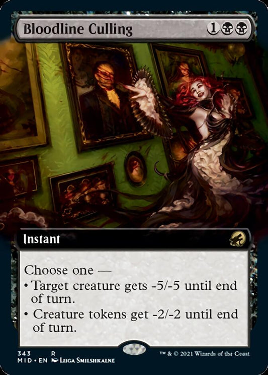 Bloodline Culling (Extended Art) [Innistrad: Midnight Hunt] [Foil]