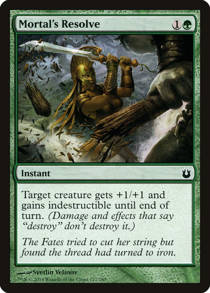 Mortal's Resolve [Born of the Gods] [Foil]