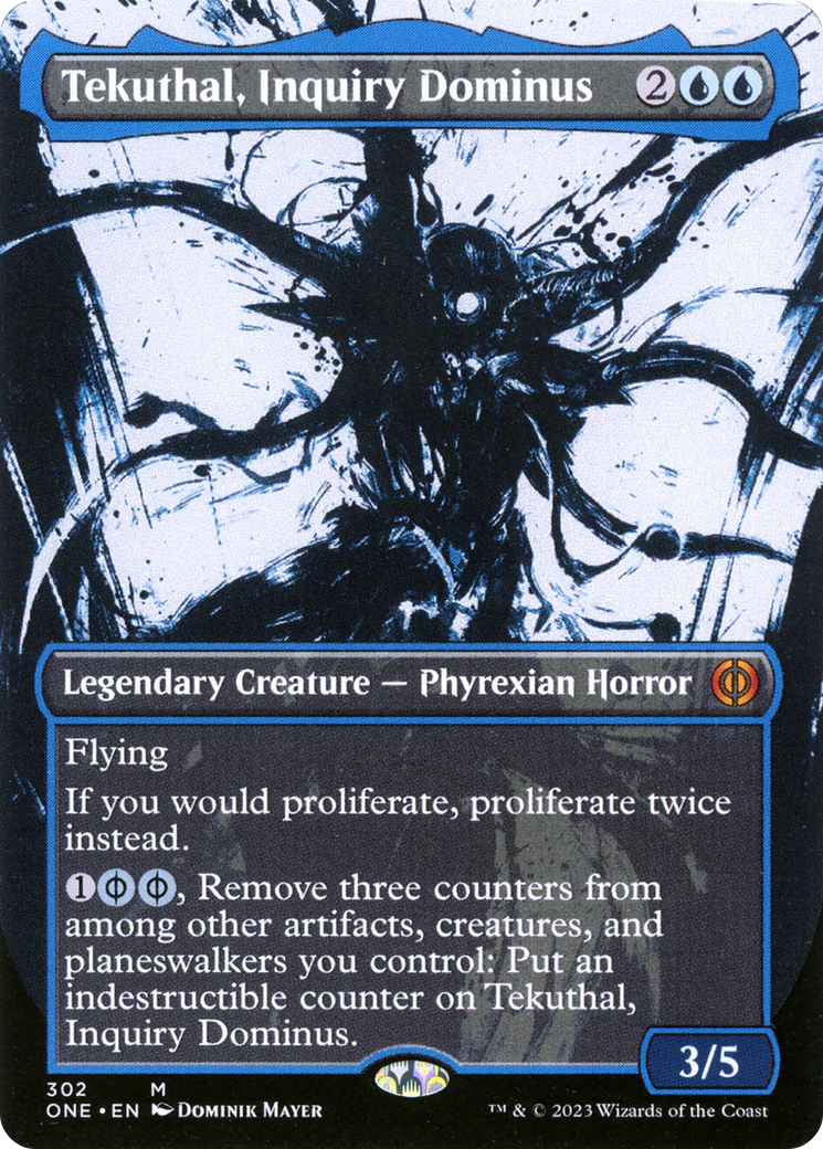 Tekuthal, Inquiry Dominus (Borderless Ichor) [Phyrexia: All Will Be One] [Foil]