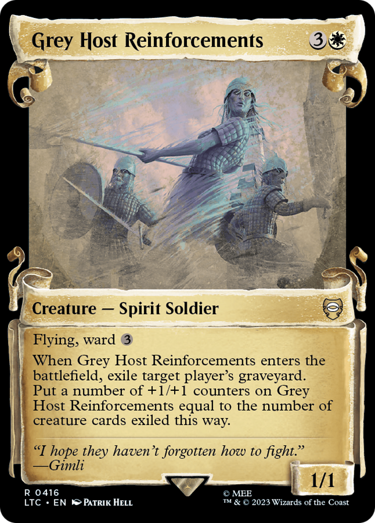 Grey Host Reinforcements [The Lord of the Rings: Tales of Middle-Earth Commander Showcase Scrolls] [Foil]