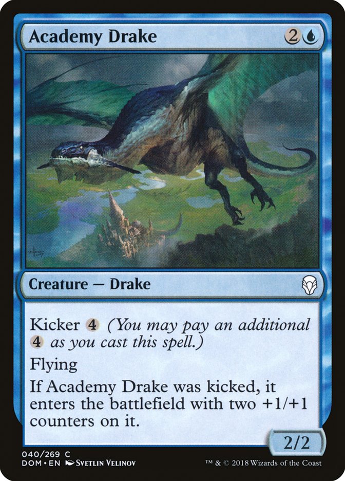 Academy Drake [Dominaria] [Foil]