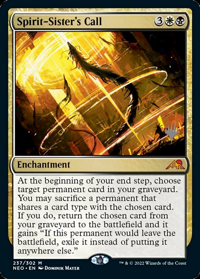 Spirit-Sister's Call (Promo Pack) [Kamigawa: Neon Dynasty Promos] [Foil]