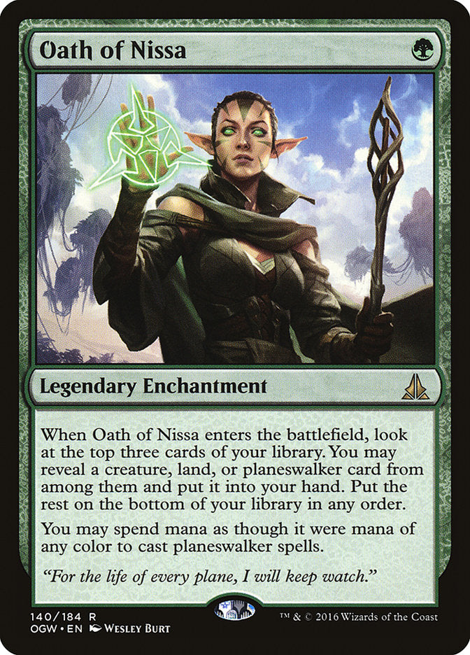 Oath of Nissa [Oath of the Gatewatch] [Foil]