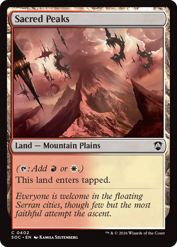 Sacred Peaks [Secrets of Strixhaven Commander] [Foil]