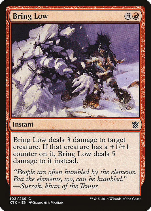Bring Low [Khans of Tarkir] [Foil]