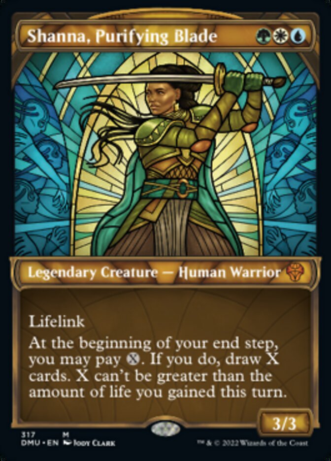 Shanna, Purifying Blade (Showcase) [Dominaria United] [Foil]