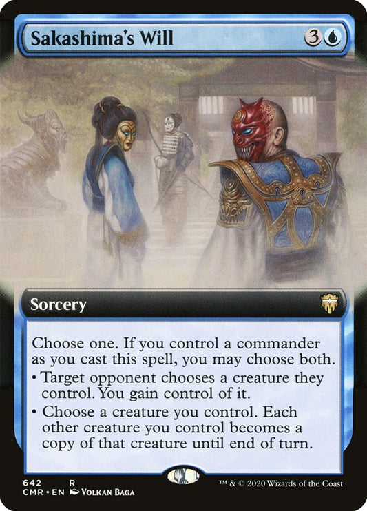 Sakashima's Will (Extended Art) [Commander Legends] [Foil]