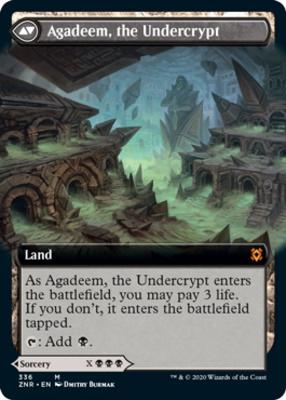 Agadeem's Awakening // Agadeem, the Undercrypt (Extended Art) [Zendikar Rising] [Foil]