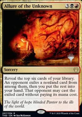 Allure of the Unknown (Promo Pack) [Theros Beyond Death Promos] [Foil]