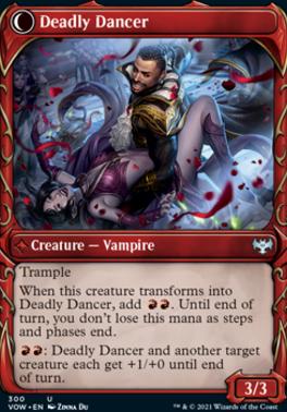 Alluring Suitor // Deadly Dancer (Showcase Fang Frame) [Innistrad: Crimson Vow] [Foil]