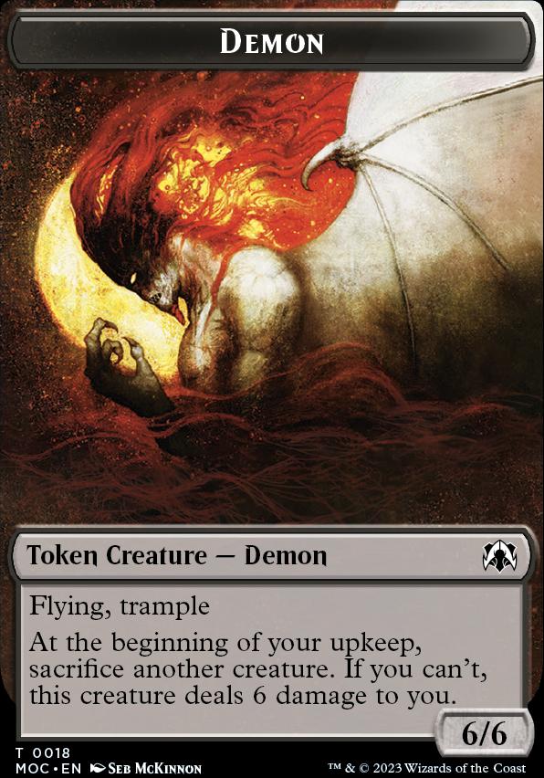 Angel (3) // Demon Double-Sided Token [March of the Machine Commander Tokens]