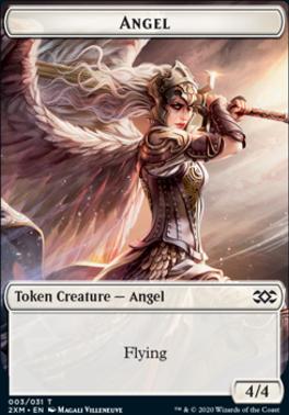 Angel // Human Soldier Double-Sided Token [Double Masters Tokens]