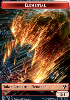 Angel // Elemental (010) Double-Sided Token [Commander 2020 Tokens]