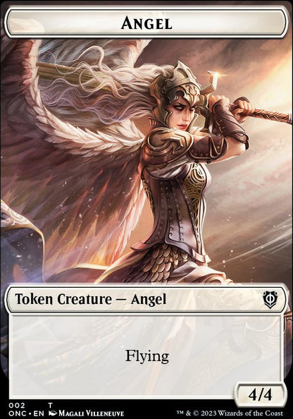 Soldier (007) // Angel Double-Sided Token [Phyrexia: All Will Be One Commander Tokens]