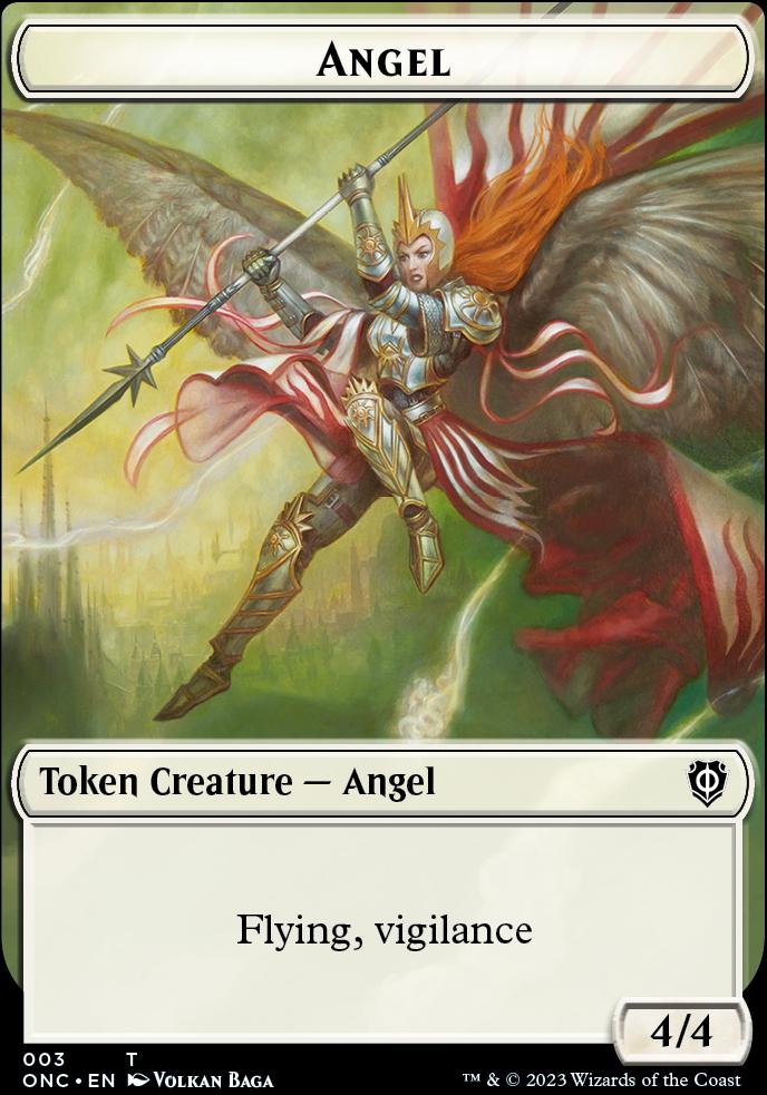 Soldier (008) // Angel Double-Sided Token [Phyrexia: All Will Be One Commander Tokens]