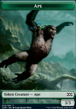 Angel // Ape Double-Sided Token [Double Masters Tokens]