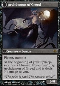 Ravenous Demon // Archdemon of Greed [Dark Ascension] [Foil]