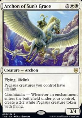 Archon of Sun's Grace (Promo Pack) [Theros Beyond Death Promos] [Foil]
