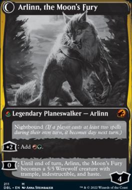 Arlinn, the Pack's Hope // Arlinn, the Moon's Fury [Innistrad: Double Feature] [Foil]