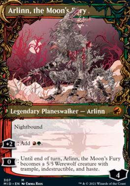 Arlinn, the Pack's Hope // Arlinn, the Moon's Fury (Showcase Equinox) [Innistrad: Midnight Hunt] [Foil]
