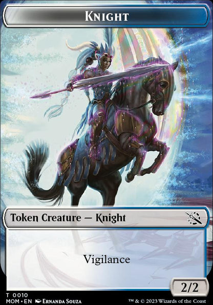 Assassin // Knight (10) Double-Sided Token [March of the Machine Commander Tokens]