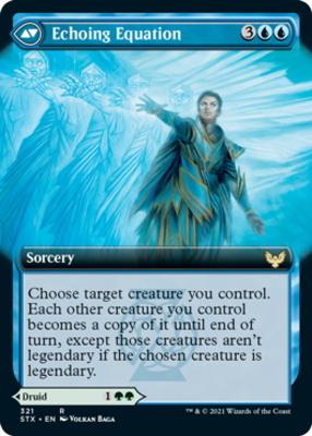 Augmenter Pugilist // Echoing Equation (Extended Art) [Strixhaven: School of Mages] [Foil]