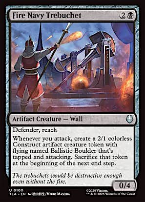 Fire Navy Trebuchet [Avatar: The Last Airbender] [Foil]