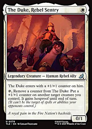 The Duke, Rebel Sentry [Avatar: The Last Airbender: Eternal-Legal]