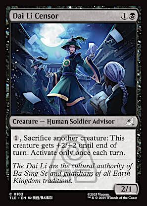 Dai Li Censor [Avatar: The Last Airbender: Eternal-Legal] [Foil]