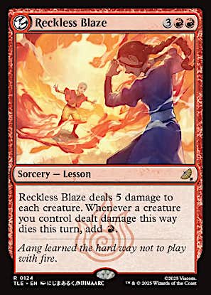 Reckless Blaze [Avatar: The Last Airbender: Eternal-Legal] [Foil]