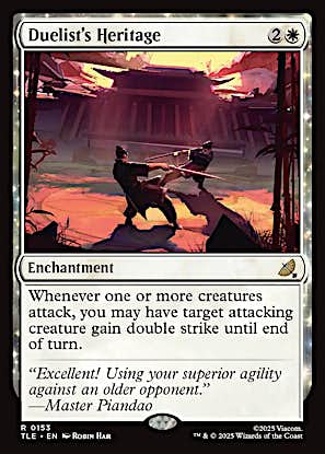 Duelist's Heritage [Avatar: The Last Airbender: Eternal-Legal] [Foil]