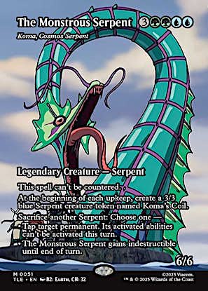 Koma, Cosmos Serpent - The Monstrous Serpent (Borderless) [Avatar: The Last Airbender: Eternal-Legal]