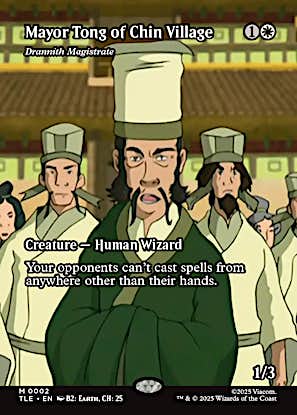 Drannith Magistrate - Mayor Tong of Chin Village [Avatar: The Last Airbender: Eternal-Legal Variants] [Foil]