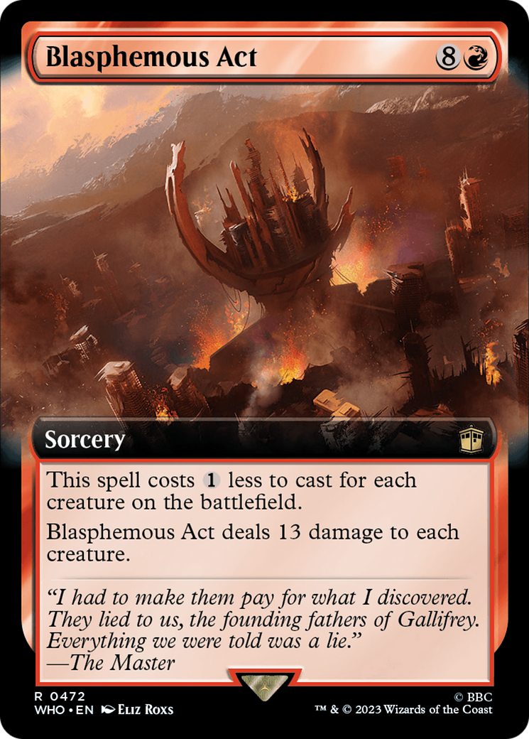 Blasphemous Act (Extended Art) [Doctor Who] [Foil]
