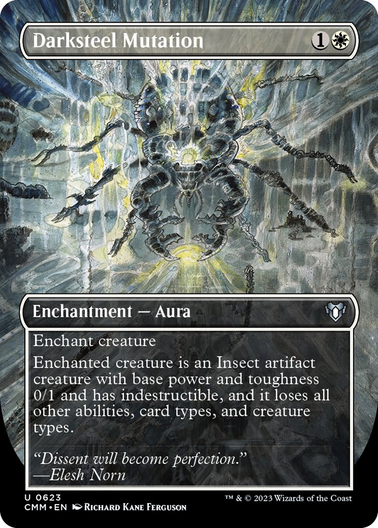 Darksteel Mutation (Borderless Alternate Art) [Commander Masters] [Foil]