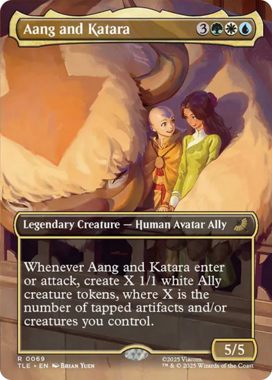 Aang and Katara (Borderless) [Avatar: The Last Airbender: Eternal-Legal] [Foil]