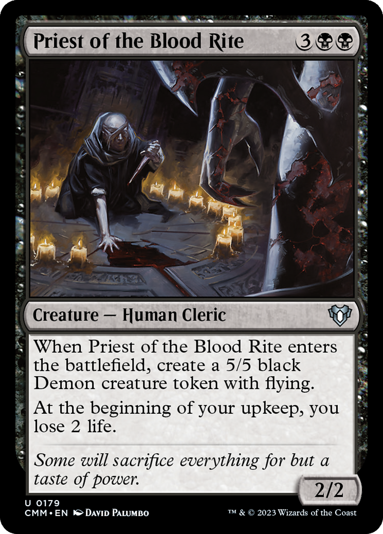 Priest of the Blood Rite [Commander Masters] [Foil]