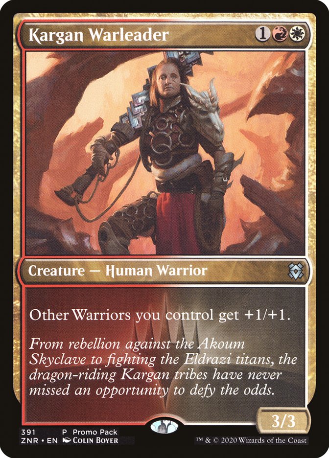 Kargan Warleader (Promo Pack) [Zendikar Rising Promos] [Foil]