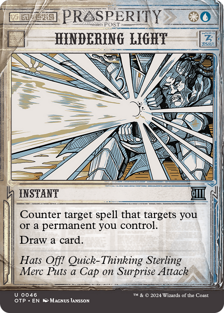 Hindering Light [Outlaws of Thunder Junction: Breaking News] [Foil]